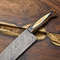Professional 12 Damascus Steel Chef Knife  Handmade Kitchen Blade 1