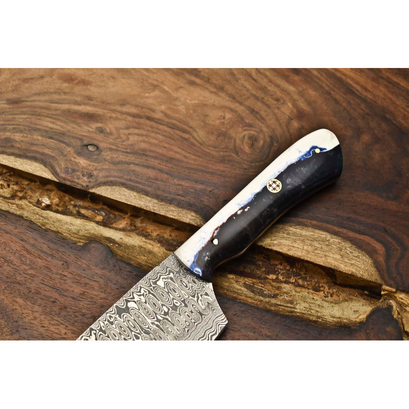 8 Handmade Damascus Steel Chef Knife  Full Tang Professional Kitchen Knife 1