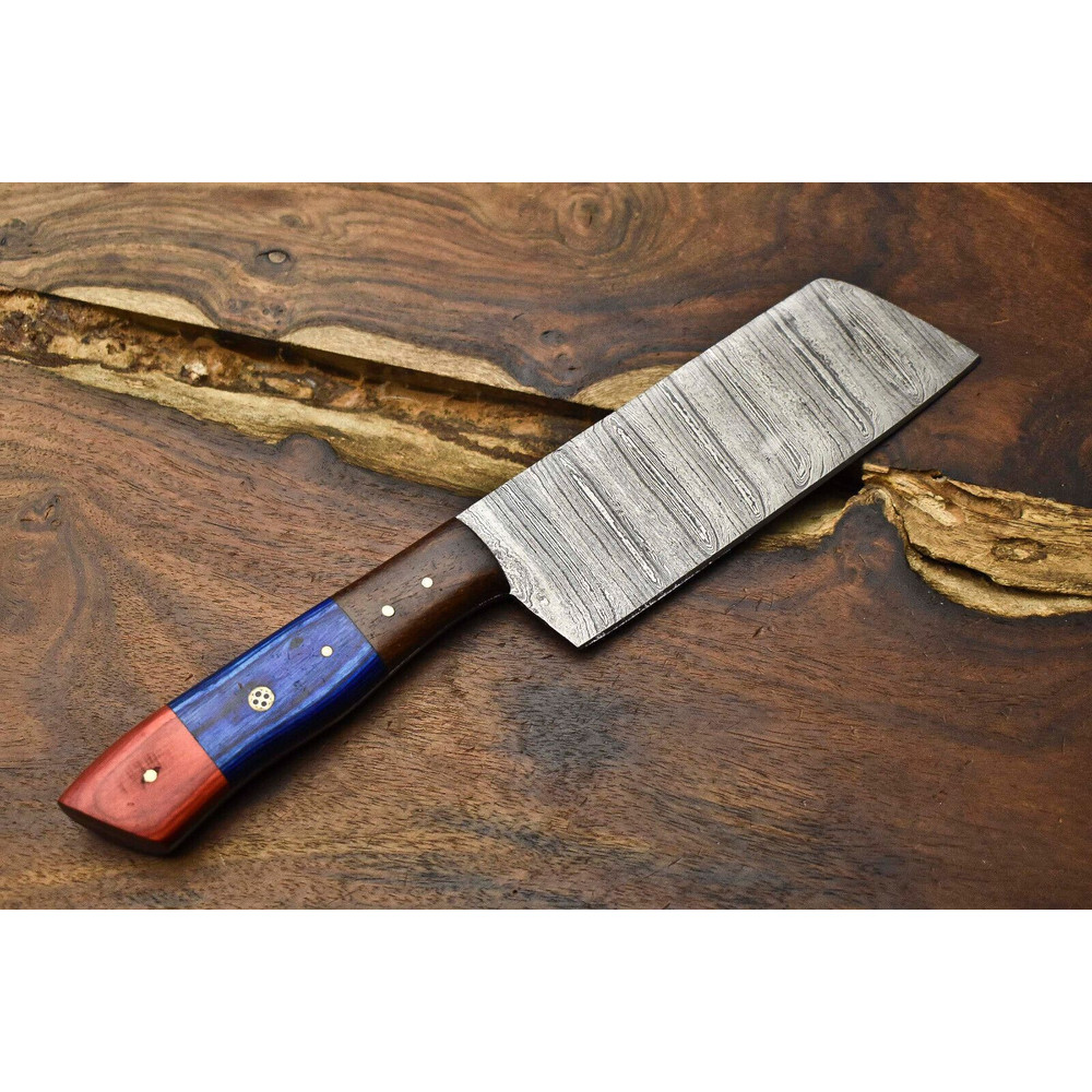 12 Inch Custom Damascus Steel Kitchen Knife  Full Tang Chef Knife 3