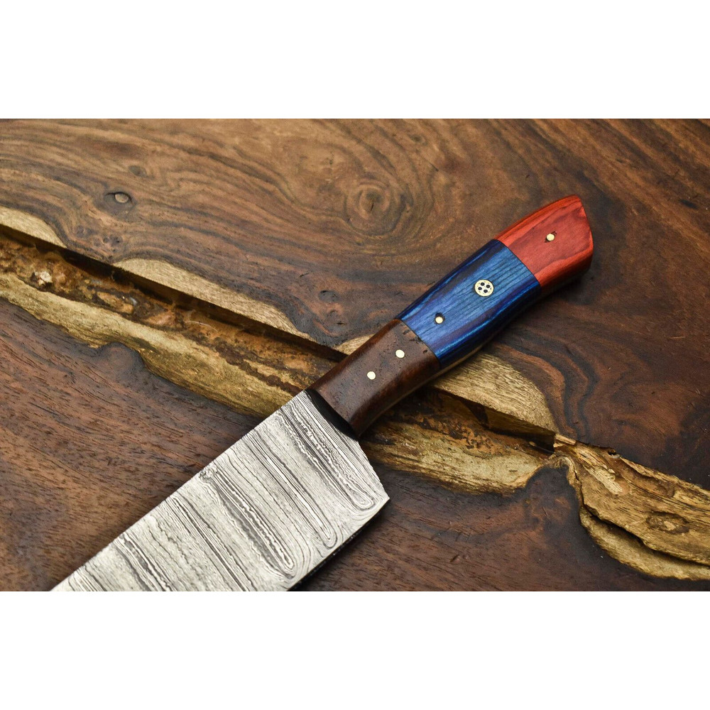 12 Inch Custom Damascus Steel Kitchen Knife  Full Tang Chef Knife 1