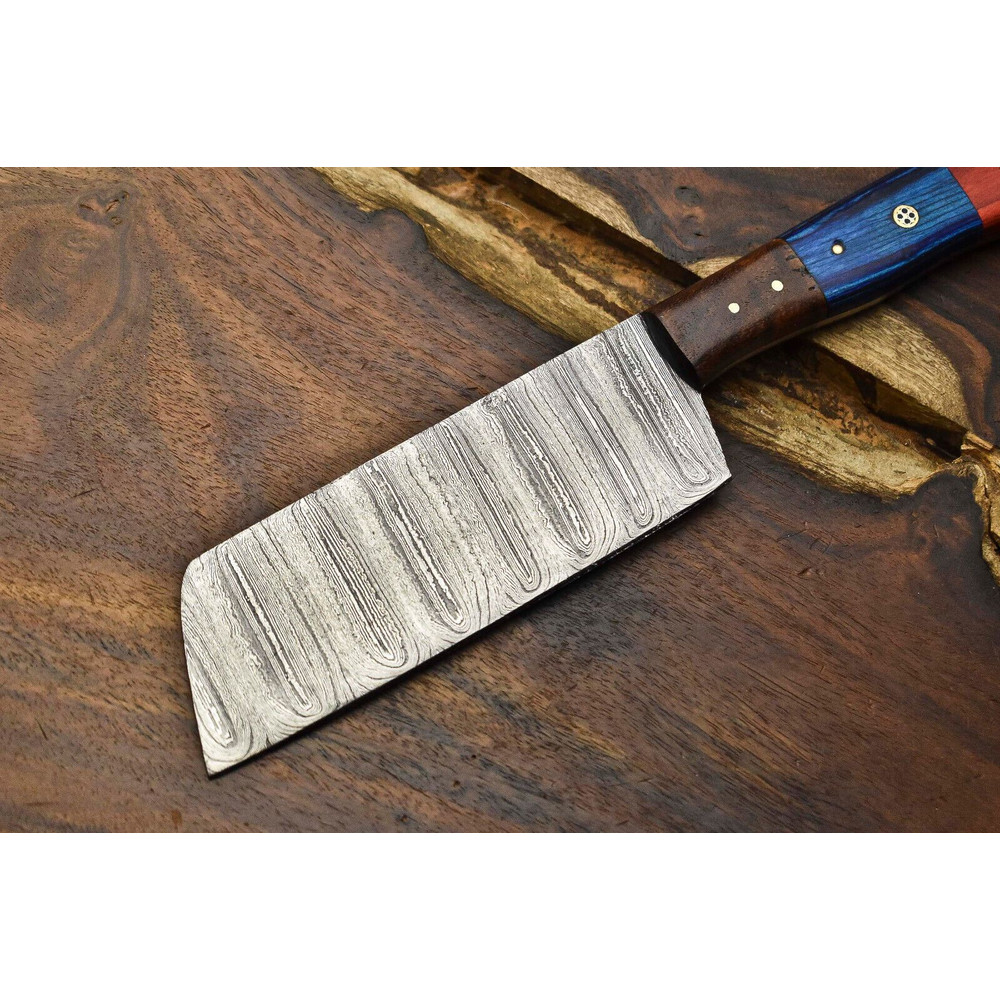 12 Inch Custom Damascus Steel Kitchen Knife  Full Tang Chef Knife 2