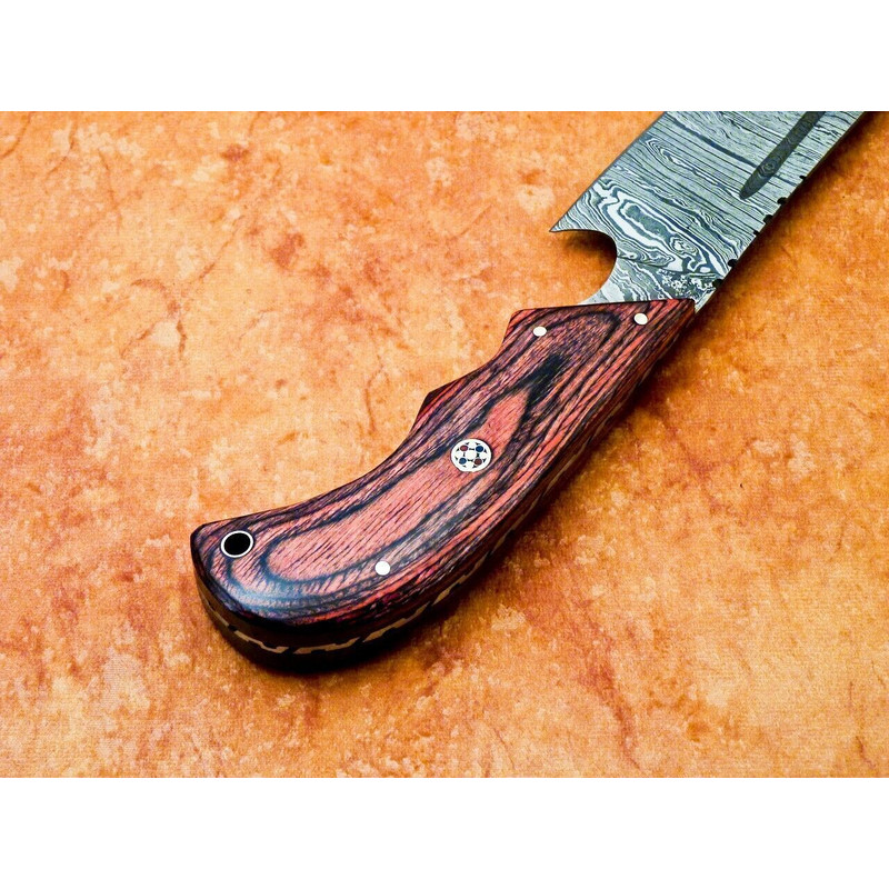 Custom Handmade 12 Damascus Chef Knife  Sharp Kitchen Cooking Blade 1