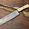 105 Handmade Damascus Steel Chef Knife  Full Tang Forged Kitchen Cooking Blade 0