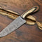 Custom 105 Damascus Steel Kitchen Knife HandForged Full Tang Chef Knife 0