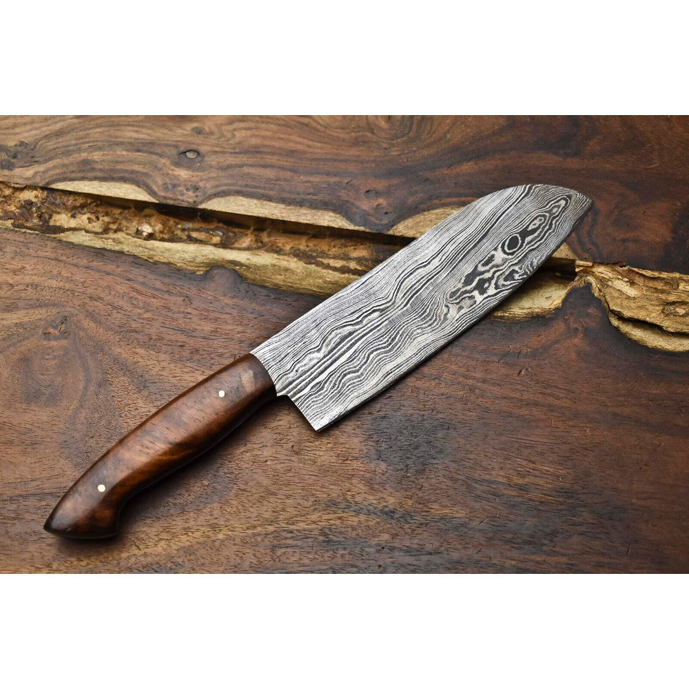 105 Inch Professional Damascus Steel Chef Knife  Handmade Full Tang Kitchen Tool 3