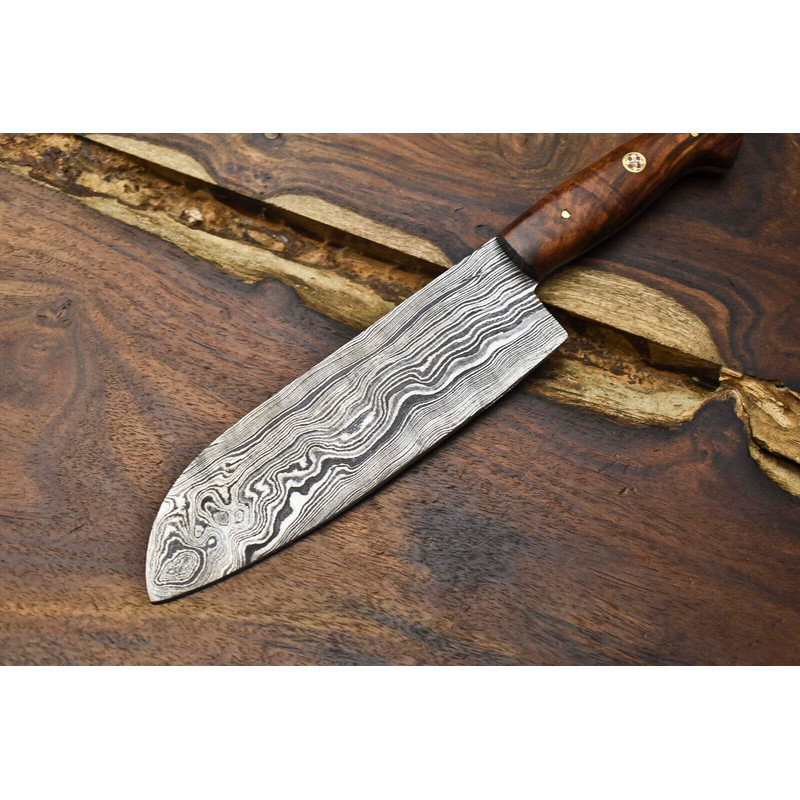 105 Inch Professional Damascus Steel Chef Knife  Handmade Full Tang Kitchen Tool 2