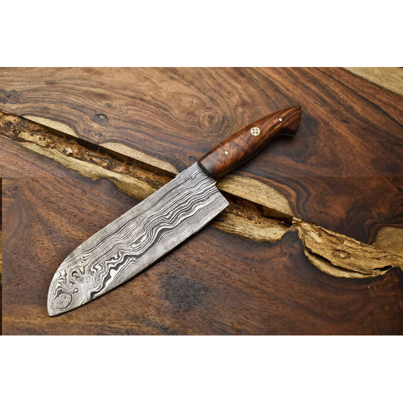 105 Inch Professional Damascus Steel Chef Knife  Handmade Full Tang Kitchen Tool 0