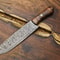 Custom 12 Inch Damascus Chef Knife HandForged Full Tang Kitchen Knife 0