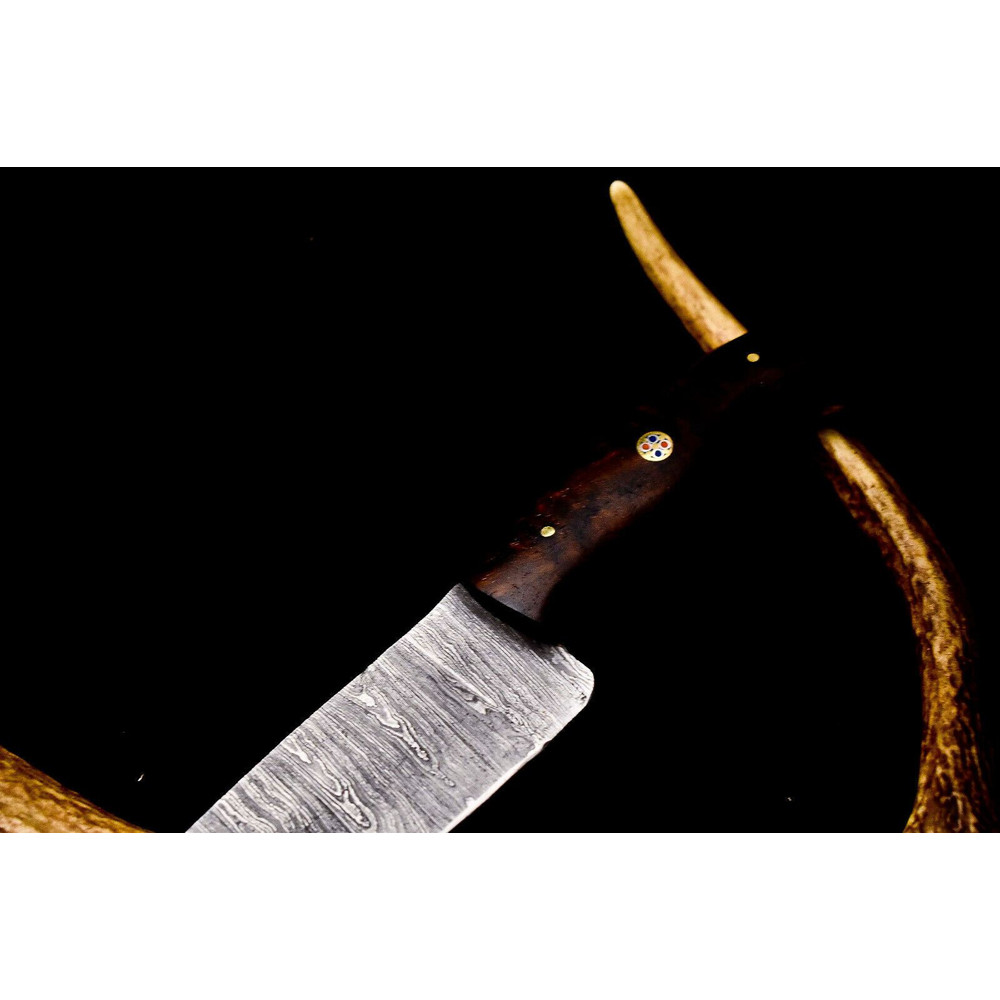 12" Damascus Steel Chef Knife | Hand-Forged Blade for Kitchen Professionals