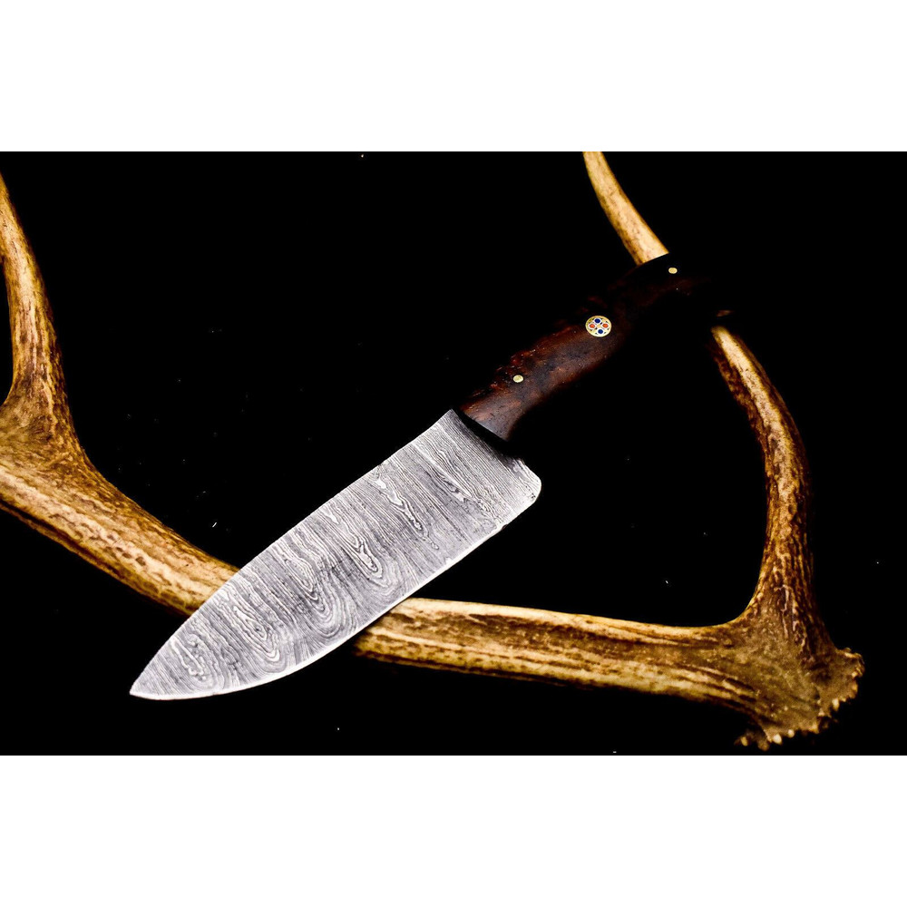12" Damascus Steel Chef Knife | Hand-Forged Blade for Kitchen Professionals