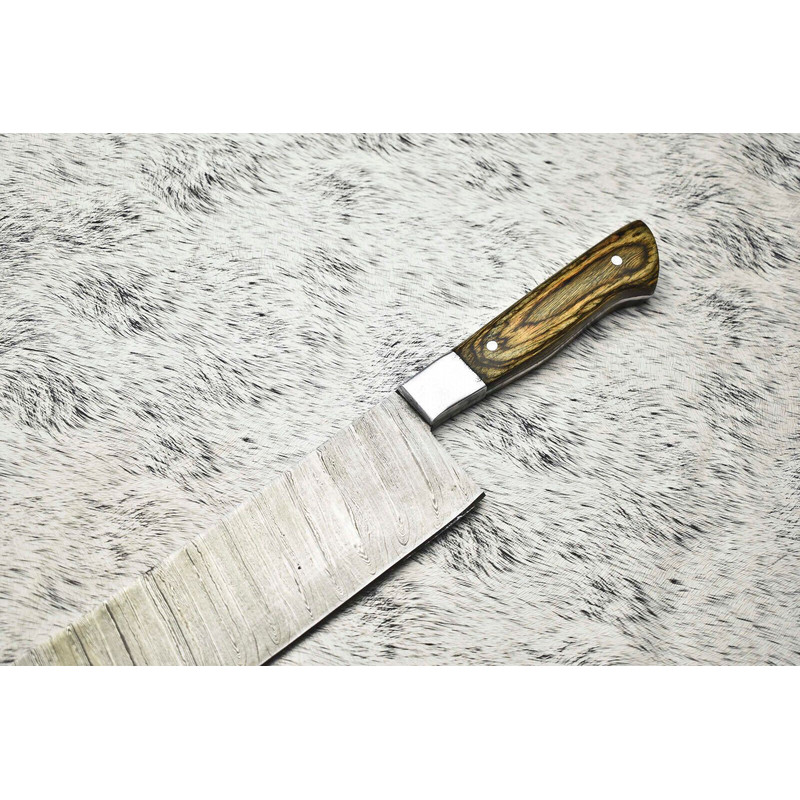 Professional 12 Handmade Chef Knife  Damascus Steel Full Tang Blade 1