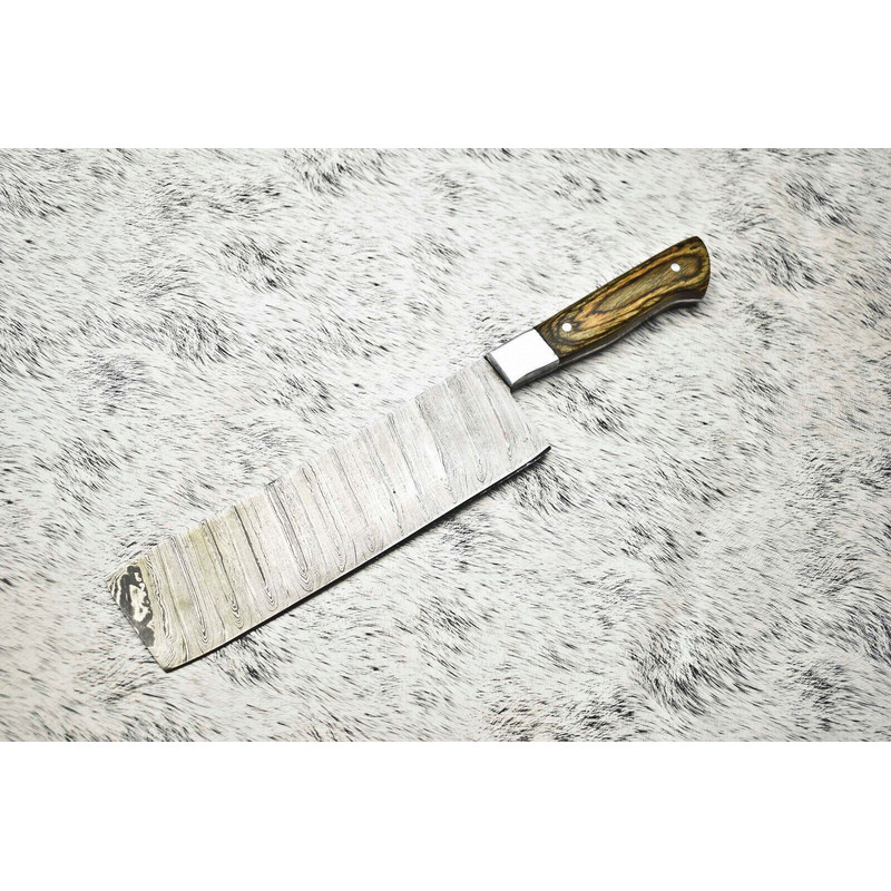 Professional 12 Handmade Chef Knife  Damascus Steel Full Tang Blade 0