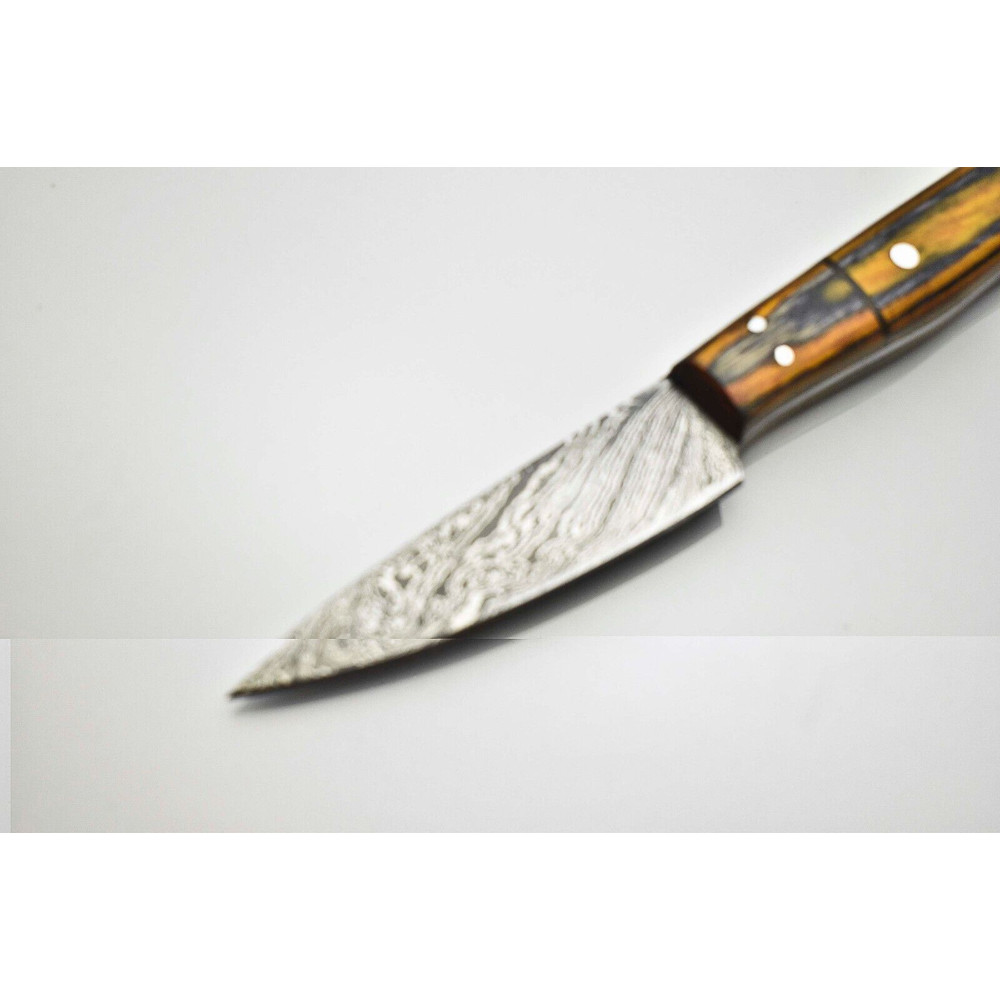 Handmade Damascus Steel Chef Knife  Full Tang Kitchen Knife  Professional HandForged Cooking Blade 2