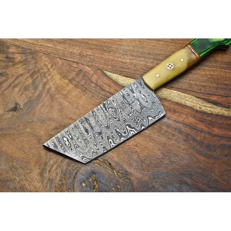 Custom Handmade Damascus Steel Chef Knife  Razor Sharp Kitchen Knife 2