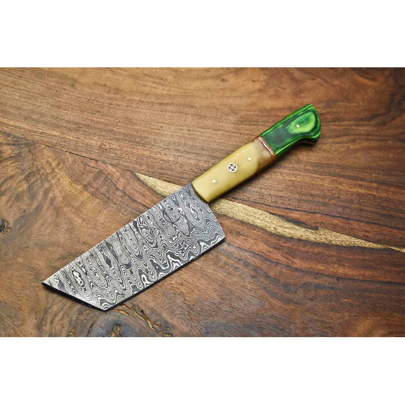 Custom Handmade Damascus Steel Chef Knife  Razor Sharp Kitchen Knife 0