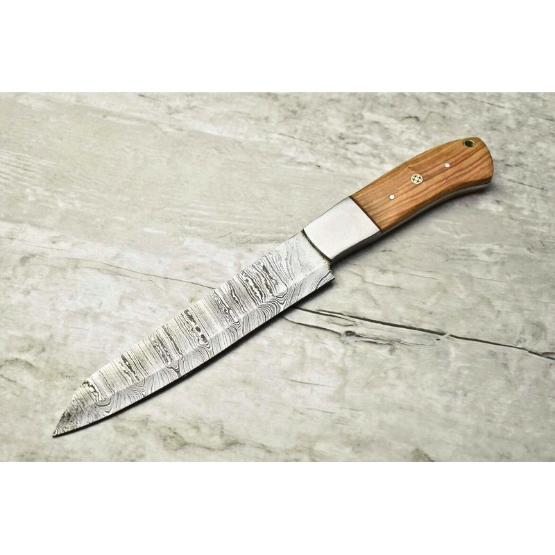 10 Damascus Steel Kitchen Chef Knife  Full Tang Handmade Cooking Knife 0