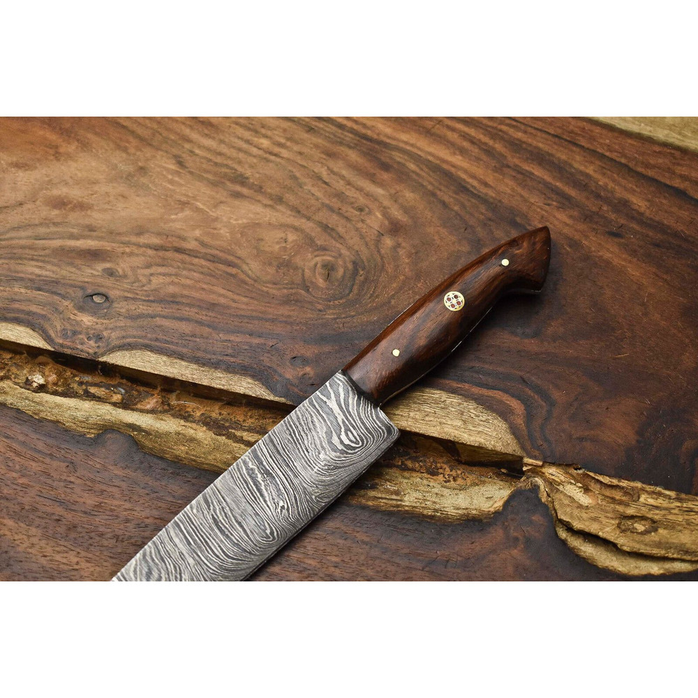 11 Handmade Damascus Steel Chef Knife  Full Tang Kitchen Cooking Blade 1