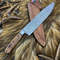 Hand Forged Damascus Steel Kitchen Knife  Custom Chef Sport Knife 3