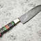 Hand Forged Damascus Steel Kitchen Knife  Walnut Wood Chef Knife 12 3