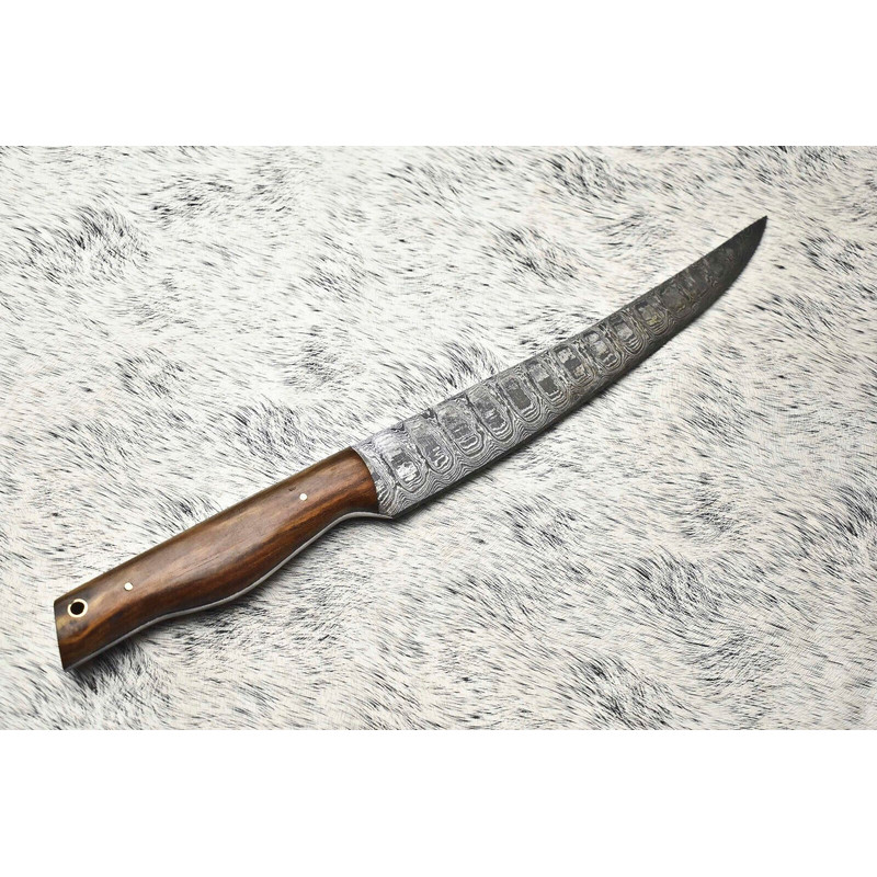 Handmade Damascus Steel Chef Knife  Full Tang Professional Kitchen Blade 3