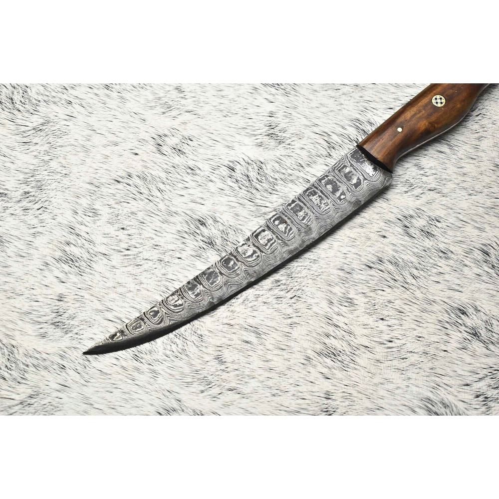 Handmade Damascus Steel Chef Knife  Full Tang Professional Kitchen Blade 2