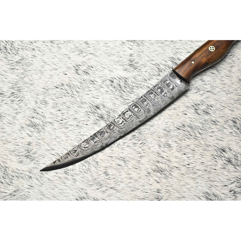 Handmade Damascus Steel Chef Knife  Full Tang Professional Kitchen Blade 2