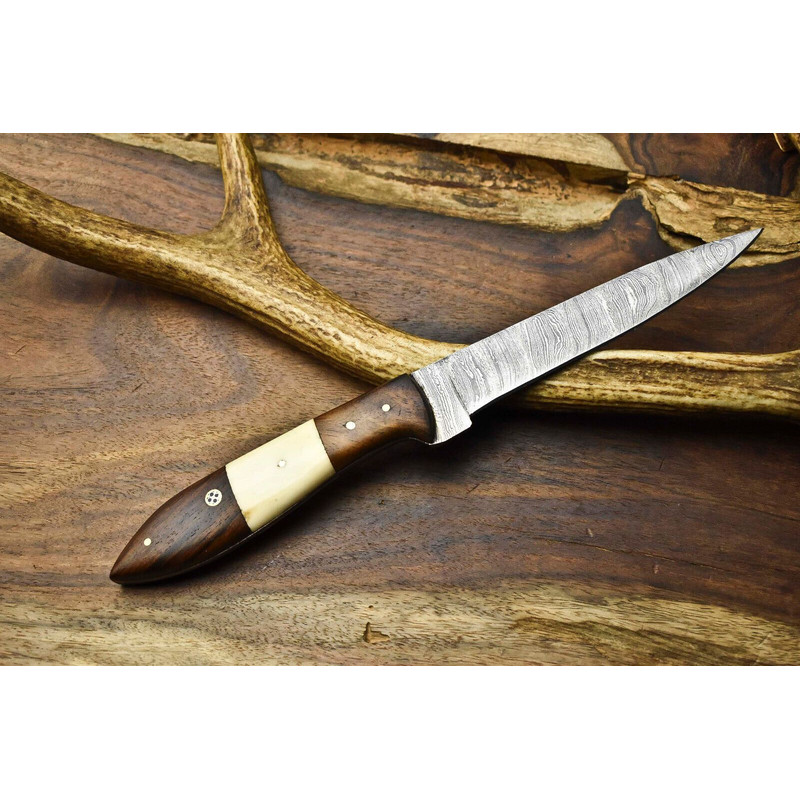 12 Handmade Damascus Steel Chef Knife  Full Tang Kitchen Cooking Blade 3