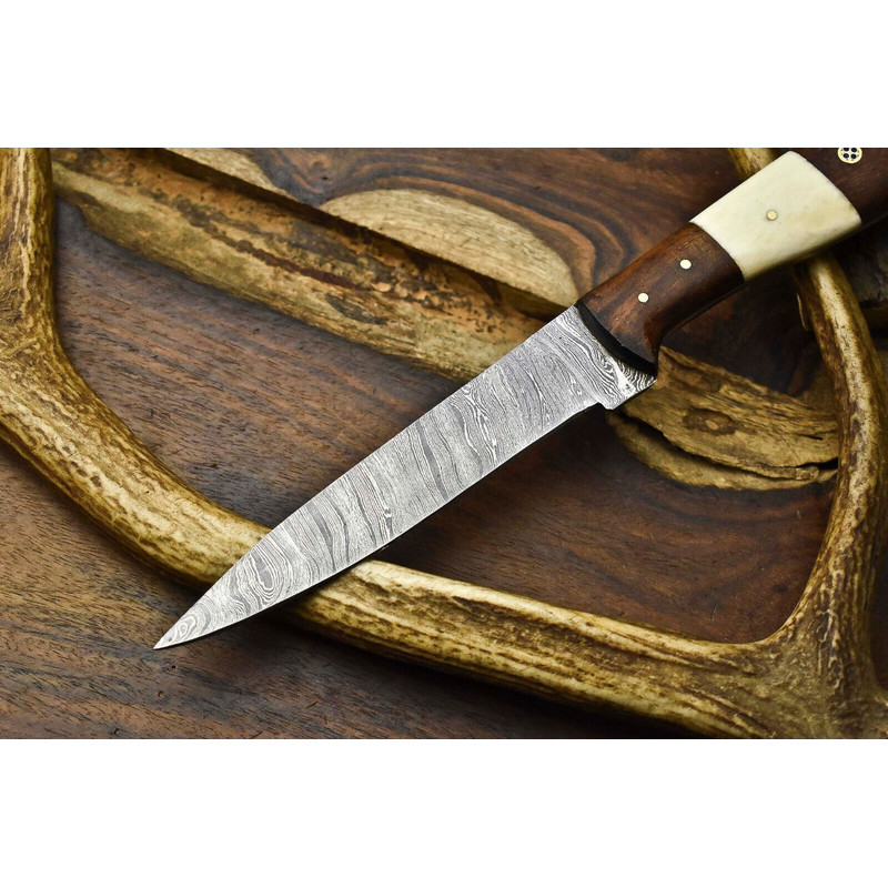 12 Handmade Damascus Steel Chef Knife  Full Tang Kitchen Cooking Blade 2