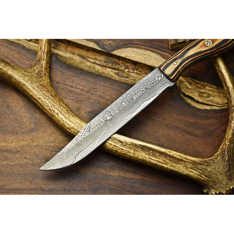 Custom Damascus Steel Chef Knife  12 Hand Forged Full Tang Kitchen Knife 2