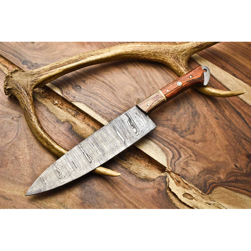 Hand Forged Damascus Steel Kitchen Chef Knife  12 Full Tang Precision Blade 0