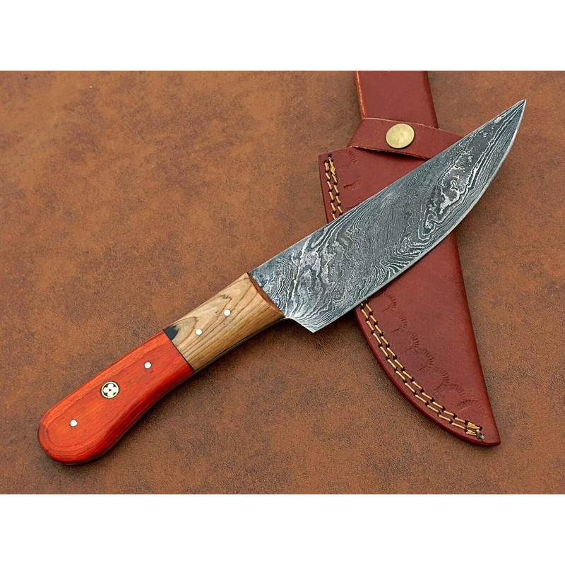 Full Tang Handmade Damascus Steel Chef Knife  12 Kitchen Cooking Knife 0