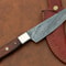 Custom Handmade Damascus Steel Chef Knife Full Tang Kitchen Knife Professional Cooking Blade 0