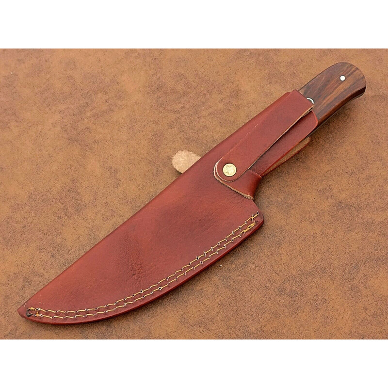 Custom Handmade Damascus Steel Chef Knife  Full Tang Kitchen Knife  Professional Cooking Blade 3