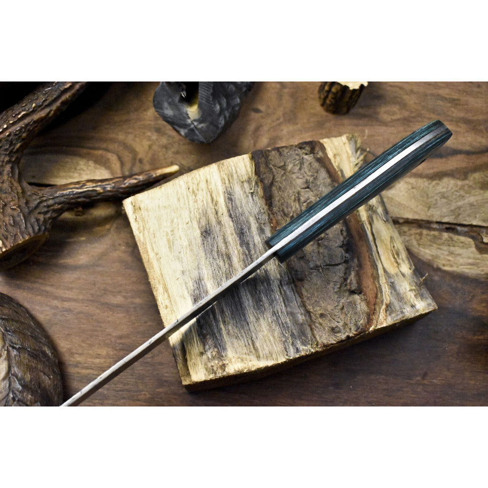 Hand Forged Damascus Chef Knife  Twist Design Blade  Hard Wood Handle  Professional Knife 2