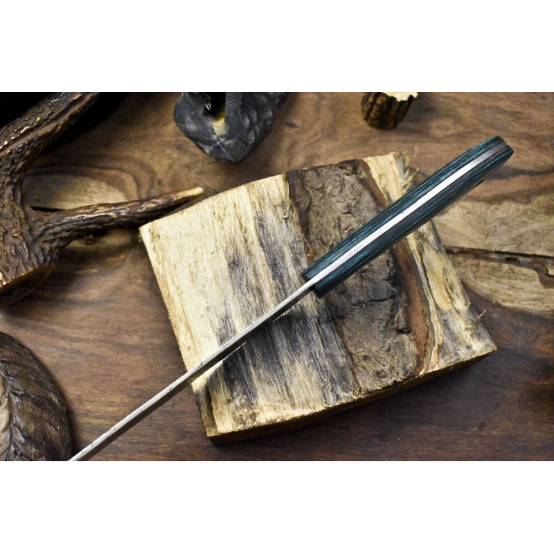 Hand Forged Damascus Chef Knife  Twist Design Blade  Hard Wood Handle  Professional Knife 2