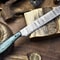 Hand Forged Damascus Chef Knife Twist Design Blade Hard Wood Handle Professional Knife 1