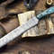 Hand Forged Damascus Chef Knife  Twist Design Blade  Hard Wood Handle  Professional Knife 0