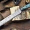 Hand Forged Damascus Chef Knife Twist Design Blade Hard Wood Handle Professional Knife 0