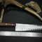 Handmade J2 Steel Kitchen Chef Knife  Wood Handle  Leather Sheath 3
