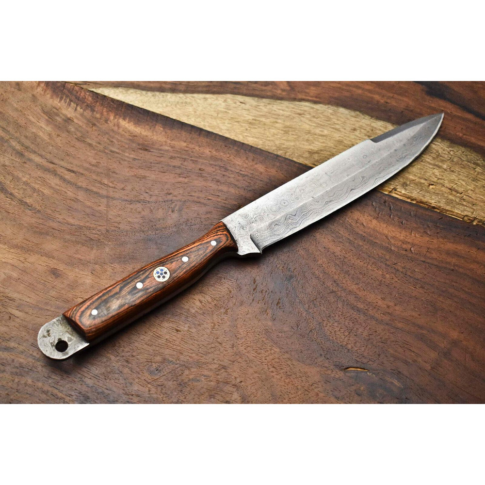 Custom Forged Damascus Blade Kitchen Knife  Professional Chef Knife 1