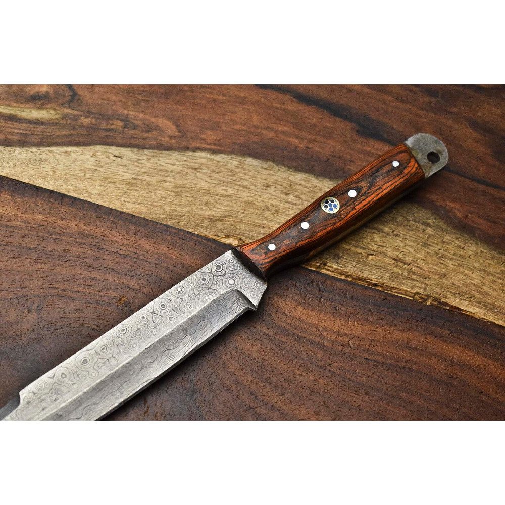 Custom Forged Damascus Blade Kitchen Knife  Professional Chef Knife 2