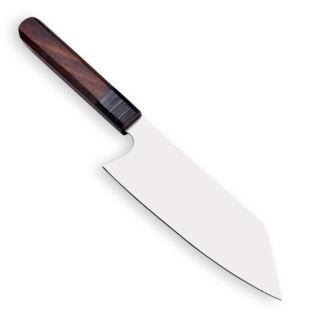 Custom Handmade 12C27 Steel Chef Knife 115 Fixed Blade With Walnut Handle 0
