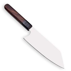 custom handmade 12c27 steel chef knife | 11.5" fixed blade with walnut handle