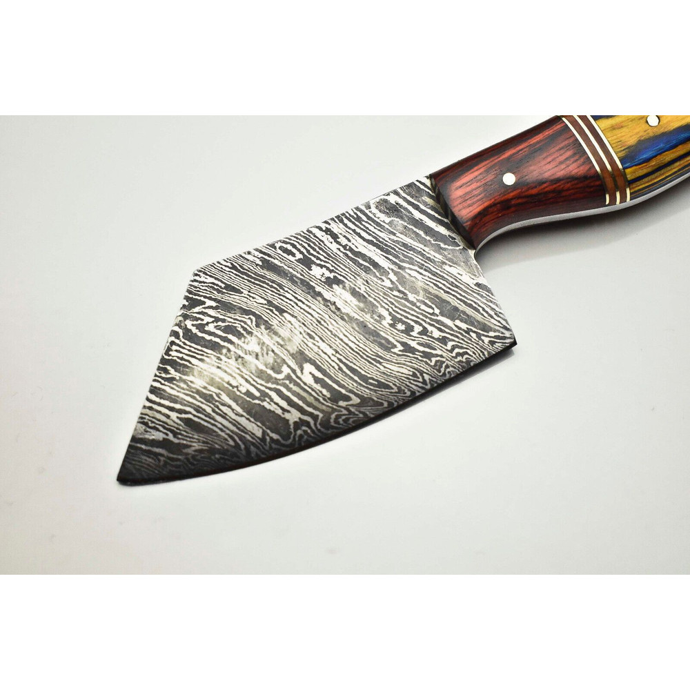 Artisan Damascus Steel Chef Knife  Custom Handmade Kitchen Knife 2
