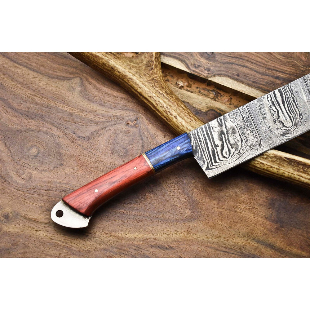 12 Handmade Damascus Steel Chef Knife  Full Tang Kitchen Knife 1