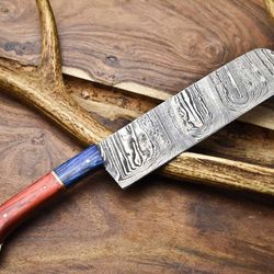 12" handmade damascus steel chef knife | full tang kitchen knife