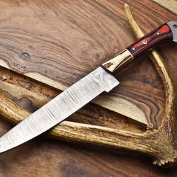 handmade damascus kitchen knife | 12 inch full tang chef knife