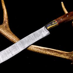 premium damascus steel chef knife | 12 inch handmade kitchen knife