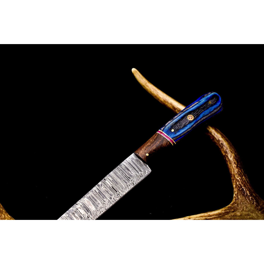 12 Custom Handmade Damascus Steel Chef Knife  Full Tang Kitchen Blade 1