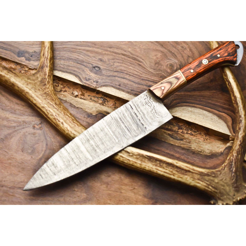 Hand Forged 12 Damascus Chef Knife  Premium Full Tang Kitchen Knife 2